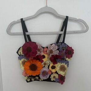 Floral Embroidered Women's Top